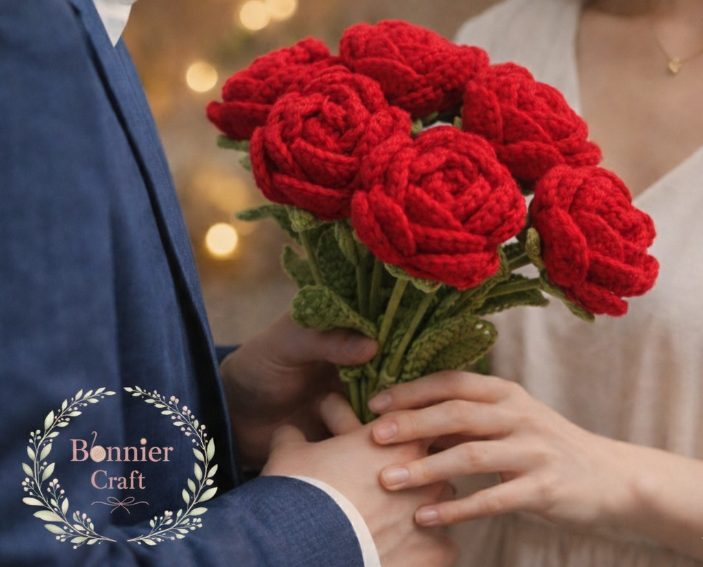 Handmade Crochet Rose - Everlasting Romantic Gift | Bonnier Craft