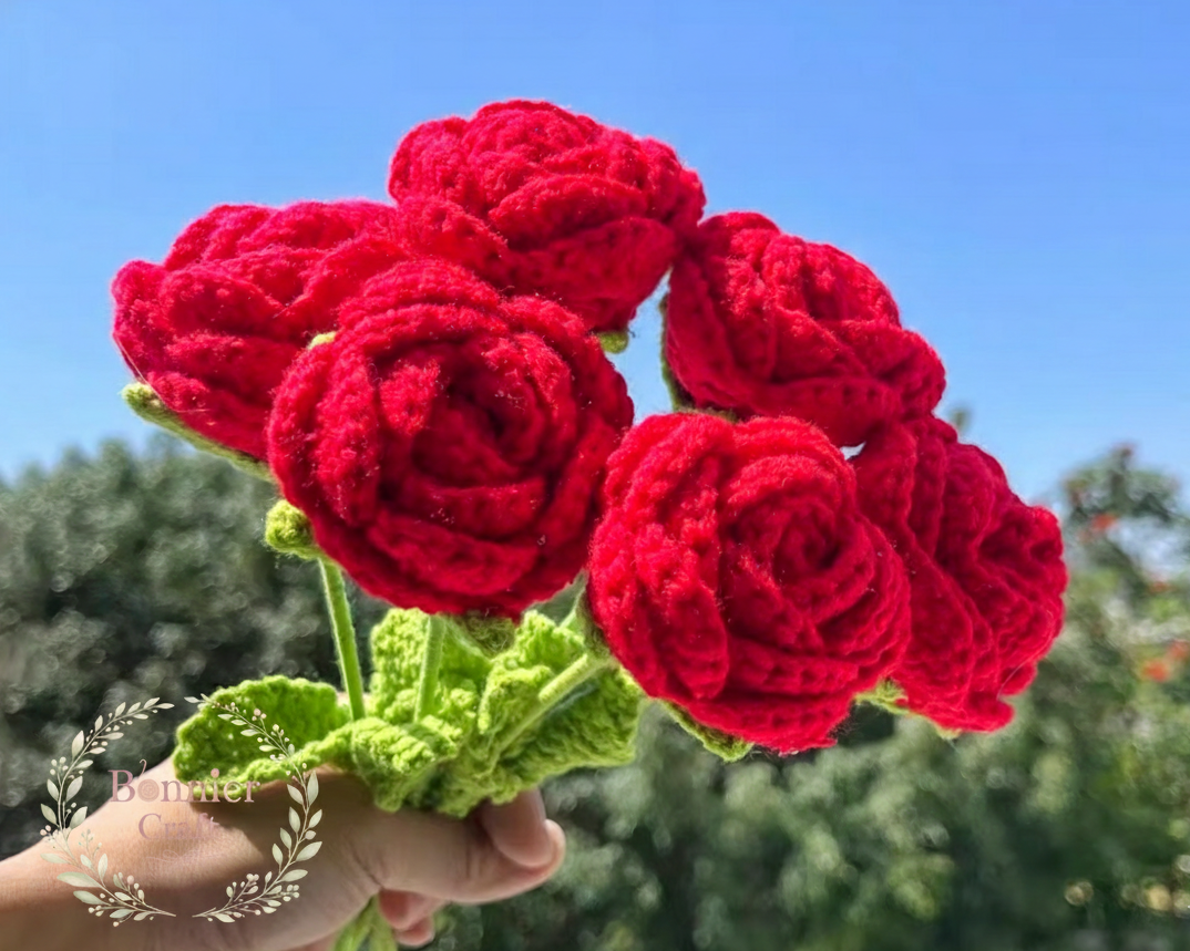 Handmade Crochet Rose - Everlasting Romantic Gift | Bonnier Craft